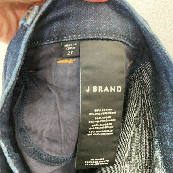 J Brand W 811 Mid Rise Step Hem in Mesmeric Skinny Jeans Sz 27 - Picture 9 of 9
